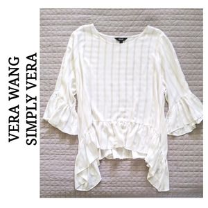 Vera Wang Simply boho ruffle stripes